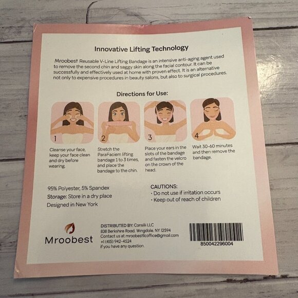 Facial Slimming Chin Reducer Face Lifting V Line Mask Reusable (SKU: 255MI) - Picture 6 of 6